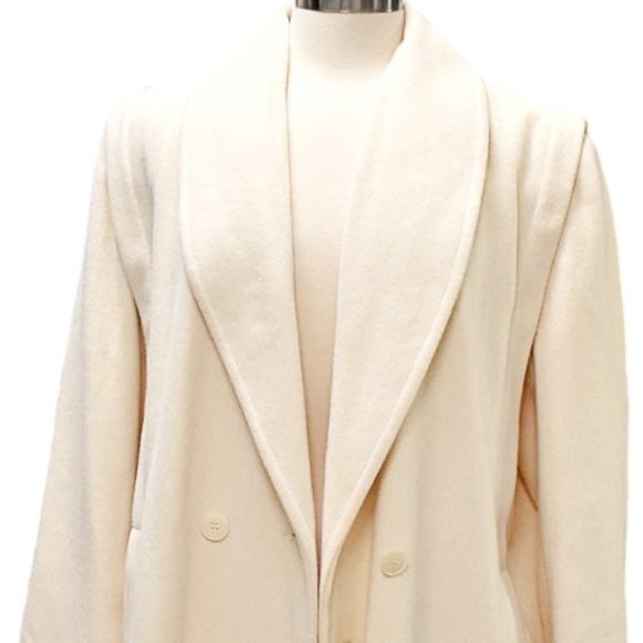 Vintage Forecaster of Boston Cream Wool-blend Long Pea Coat - Picture 5 of 13